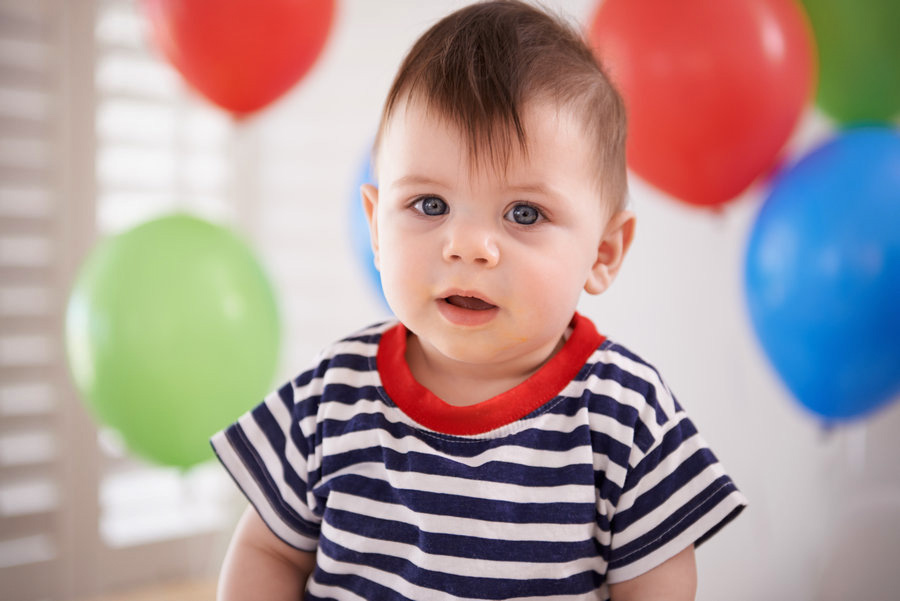 baby boy birthday balloons
