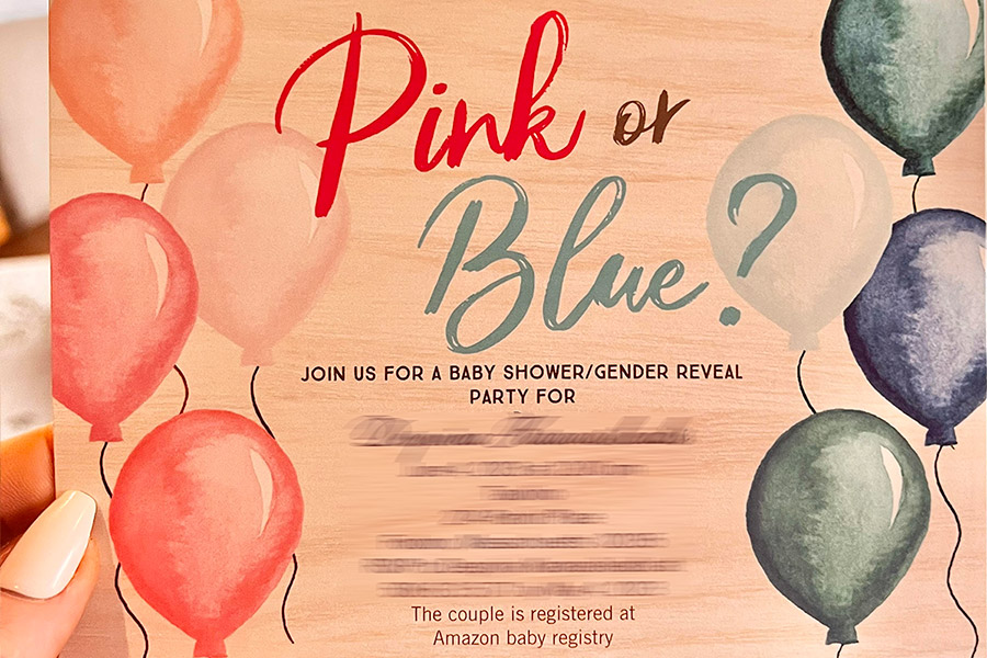 δέσποινα πρόσκληση σε baby shower