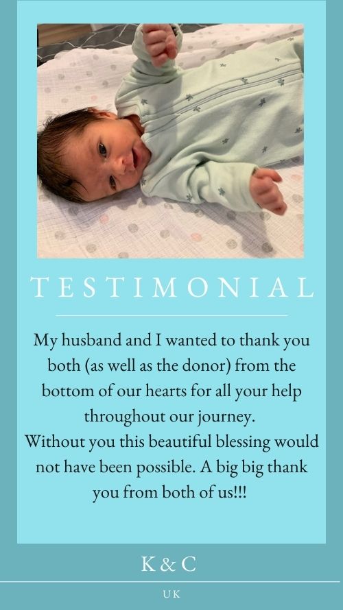 testimonial for succesful ivf with egg donor